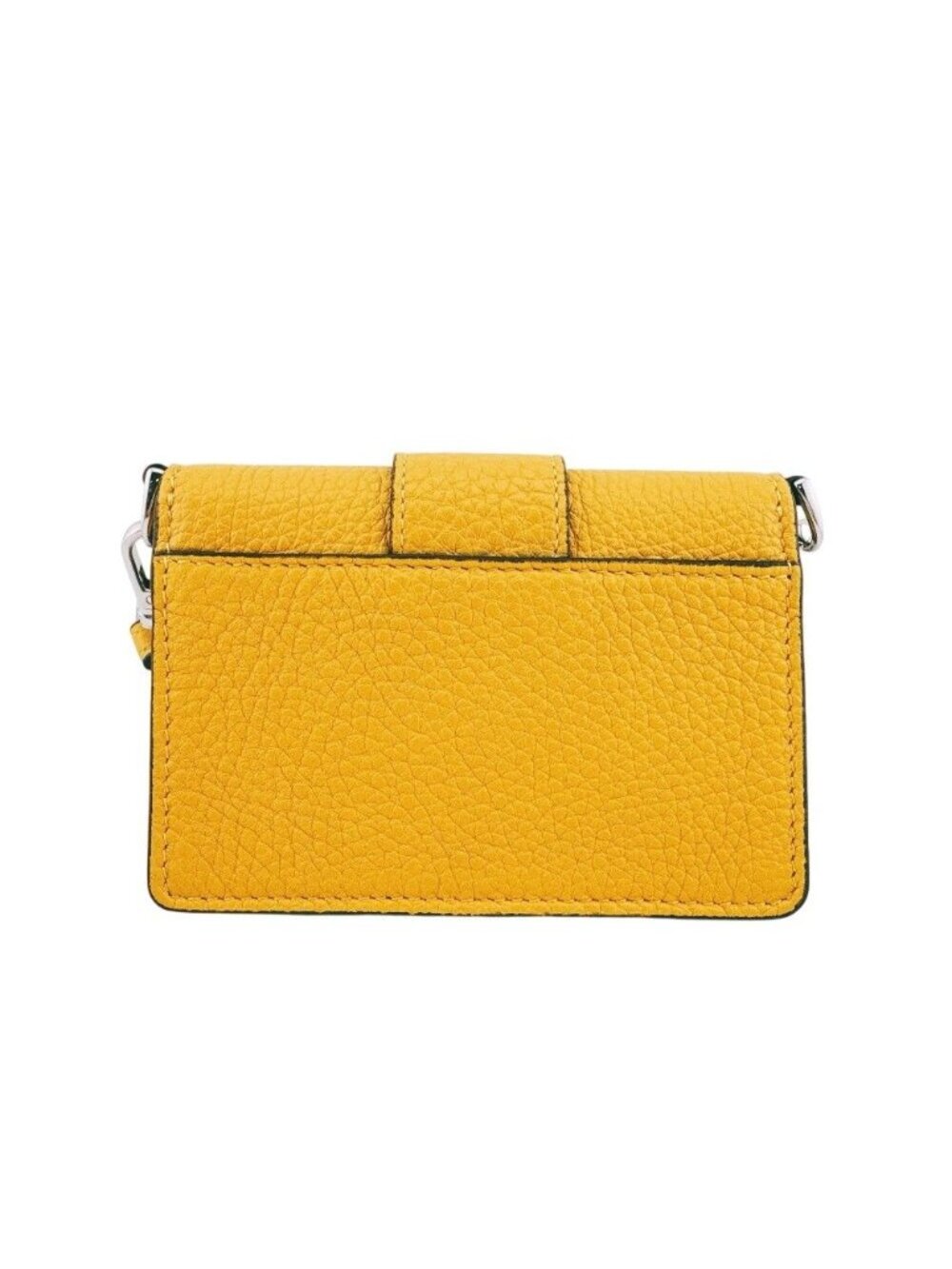 Fendi Flat Baguette Yellow Shoulder Bag
